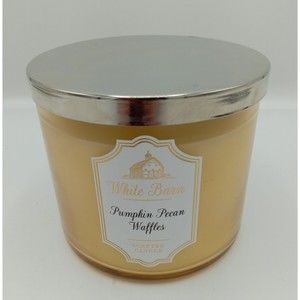 Bath & Body Works PUMPKIN PECAN WAFFLES 3 Wick Candle 14.5 oz